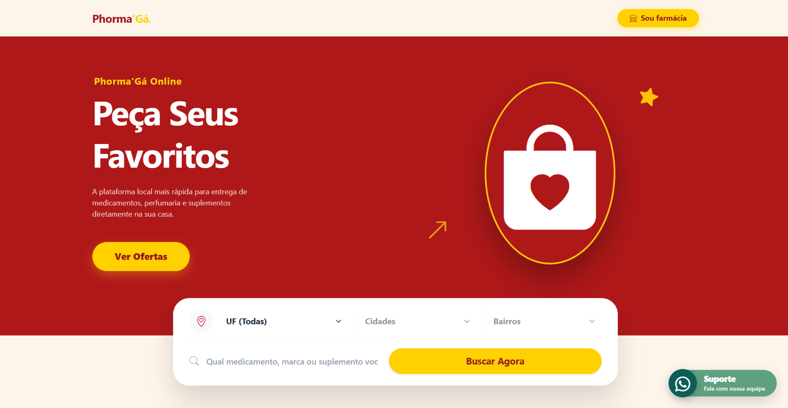 Phorma'Gá - Vitrine virtual para farmácias e saúde